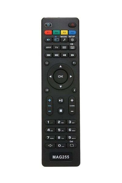erorex Replacement Tv Remote Controller For Mag 250 254 255 260 261 270 Iptv For Set Top Box Black