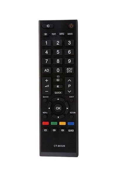 erorex Smart TV Remote Control For Toshiba Black