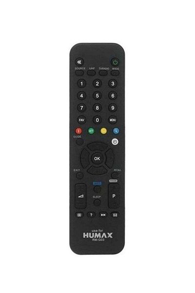 erorex Hd Receiver Remote Control For Tv Black