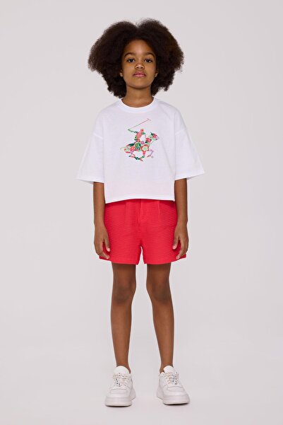 Beverly Hills Polo Club BG Store Kız Çocuk Beyaz Tshirt