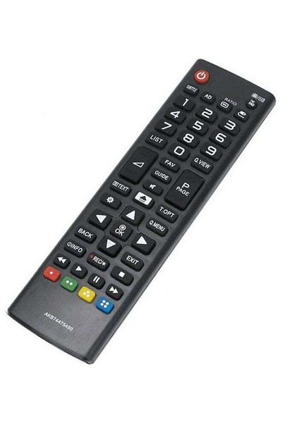 erorex Akb74475490 Remote Control Fit For Lg Lcd Led Smart Tv Black