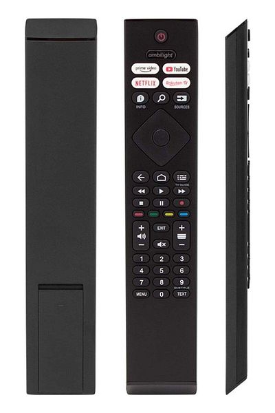 erorex Philips Ambilight Netflix-Youtube-Prime Video-Rakuten Tv Button LCD LED TV Remote 122020