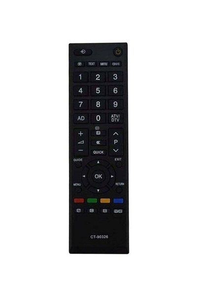 erorex Remote Control For Toshiba Smart Led Hd Tv Black