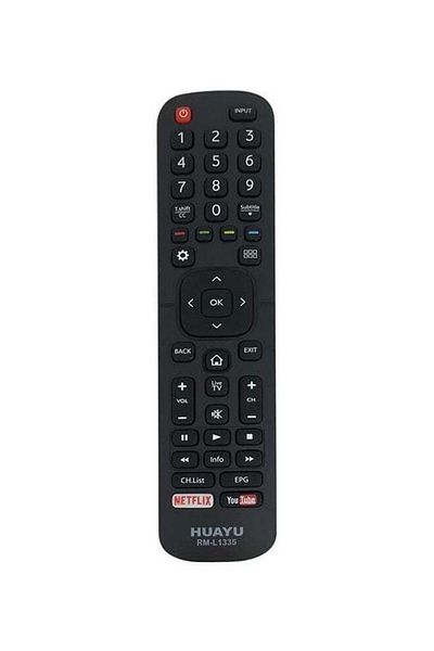 erorex Remote Control For Hisense Smart LCD, LED TV Black