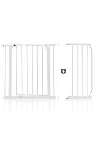 BabySafe Baby Safe - Metal Safety Gate w / t 30cm Extension - White