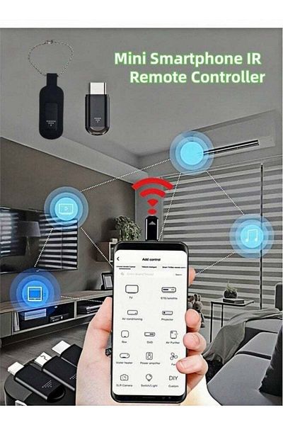 erorex Universal Smartphone IR Remote – Type-C Adapter for TV, AC, and Smart Devices