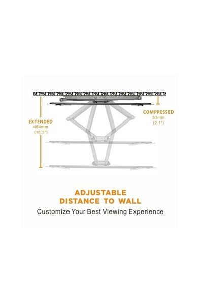 erorex Classic Full-Motion Tv Wall Mount For 37"-70" Tvs – Adjustable & Durable