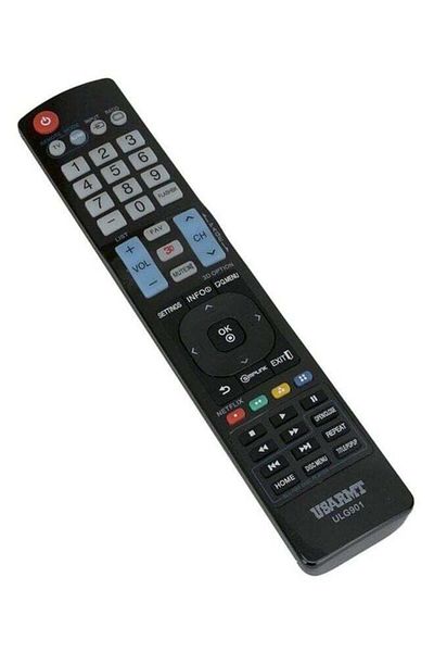 erorex Remote Control For Lg Tv Blu-Ray Dvd Player Black