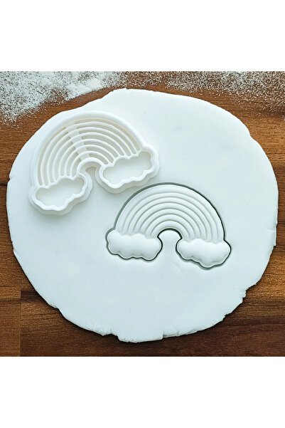 Cypnova Rainbow Shaped Cookie Mold 3 Pieces - Colorful and Cute Design