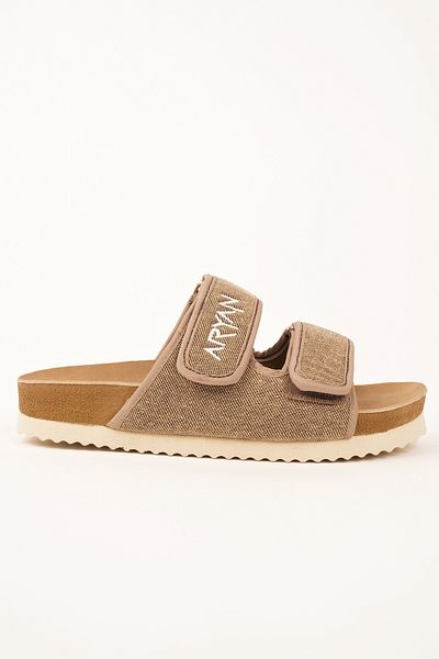 Polomia Comfort Ανδρικές παντόφλες Aryan - Μαλακό σουέτ, Λινό Look, Ανατομική Άνεση, Σόλα Eva, Rocky