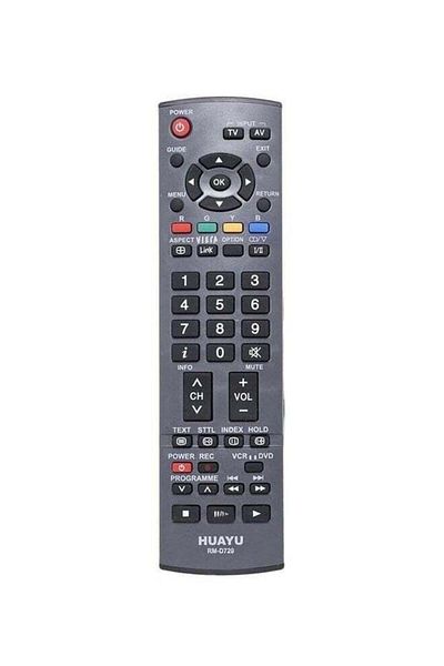 erorex Remote Control For Panasonic Tv Black