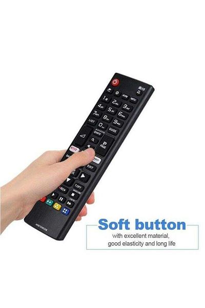 erorex Universal Smart Replacement Remote Control Akb75095308 For Lg Tv Led Lcd Black
