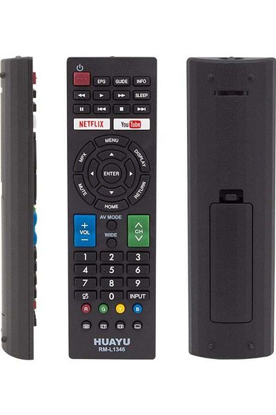 erorex جهاز تحكم عن بعد للتلفزيون LCD-LED من طراز Kl Sharp RM-L1346 مزود بأزرار Netflix وYoutube