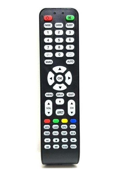 erorex جهاز التحكم عن بعد للتلفزيون LED Megatron Telefox 32TD3200 مع جهاز استقبال الأقمار الصناعية