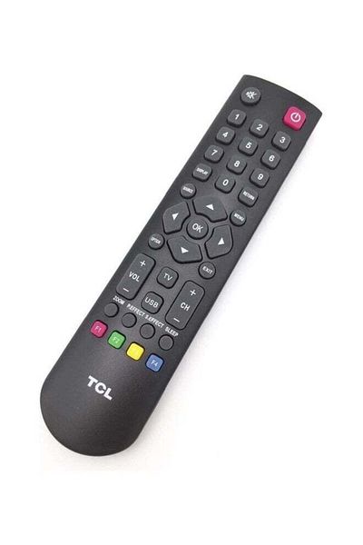 erorex Remote Control For All TCL Television Sets Black