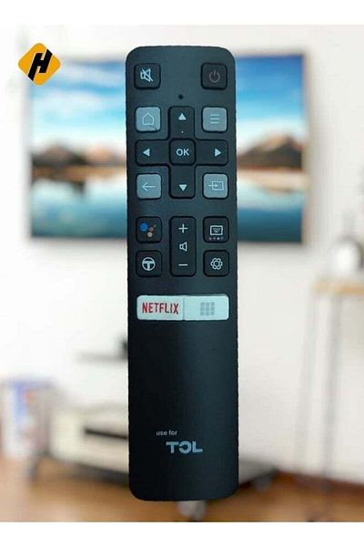 erorex Remote Control For Tcl Smart Lcd Led Tv Black