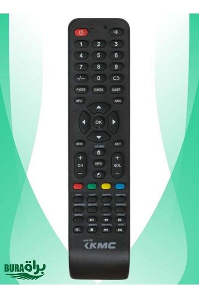 erorex TV Remote KMC Replacement Remote Control For KMC Smart TV LCD LED - Black