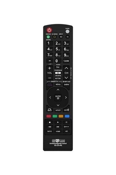 erorex جهاز التحكم عن بعد لأجهزة التلفاز LG باللون الأسود