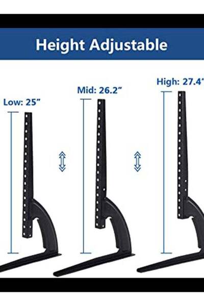 erorex Black Tabletop Tv Stand – Stable & Compact Design
