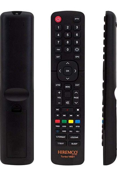 erorex Hiremco Turbo V8D+ Full HD Satellite Receiver Remote Control