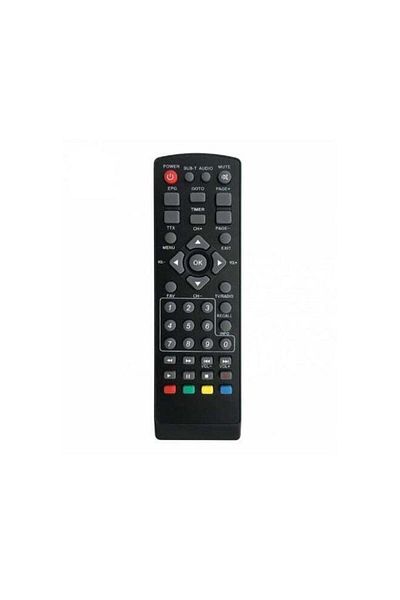erorex Replacement Satellite Receiver Remote Control Black
