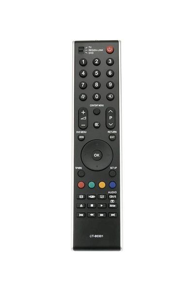erorex جهاز تحكم عن بعد لتلفزيون توشيبا LCD و LED و Smart TV باللون الأسود