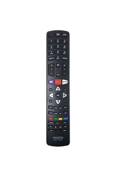 erorex Remote Control For TCL Smart TV Black