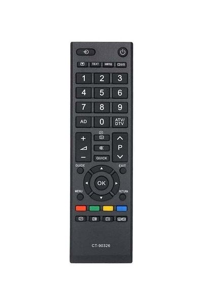 erorex Remote Control For Toshiba Ct-90326 Black