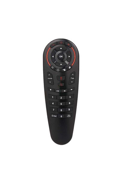 erorex Remote Control Wireless Voice Air Mouse Gyro Sensing Black