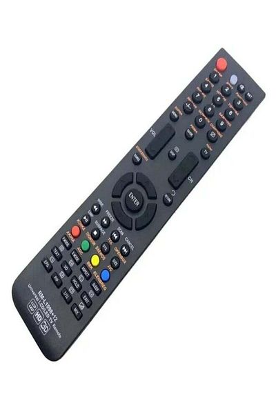 erorex جهاز تحكم عن بعد عالمي لأجهزة تلفزيون RM-L1098+12 LCD LED HDTV الذكية باللون الأسود