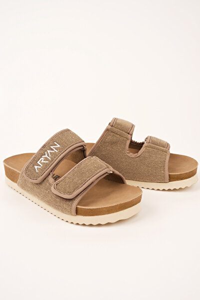 Polomia Comfort Ανδρικές παντόφλες Aryan - Μαλακό σουέτ, Λινό Look, Ανατομική Άνεση, Σόλα Eva, Rocky