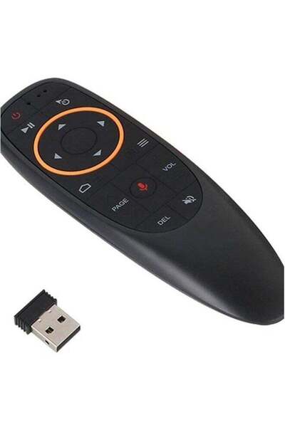 erorex Wireless Voice Control Handheld Remote Control For Pc Android-Samrt Tv Laptop Notebook Black