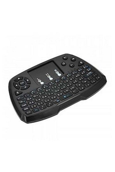 erorex Wireless RC-Keyboard Touchpad Remote Control Black