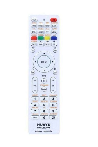 erorex Universal Remote Control For RmL1130+12  Tv Lcd Led Hdtv Smart Black
