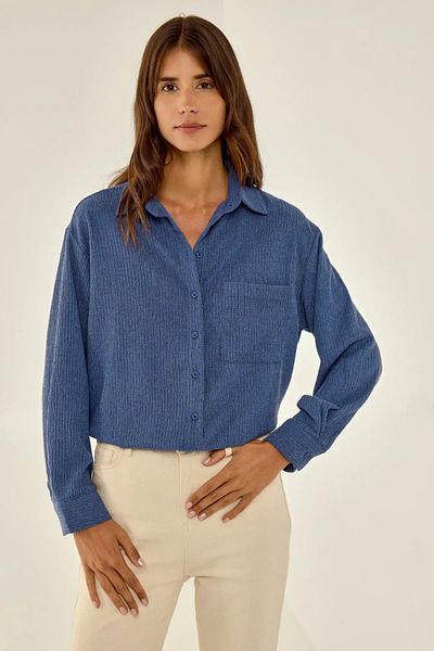 Hiccup Oversized Button and Pocket Detail Shirt