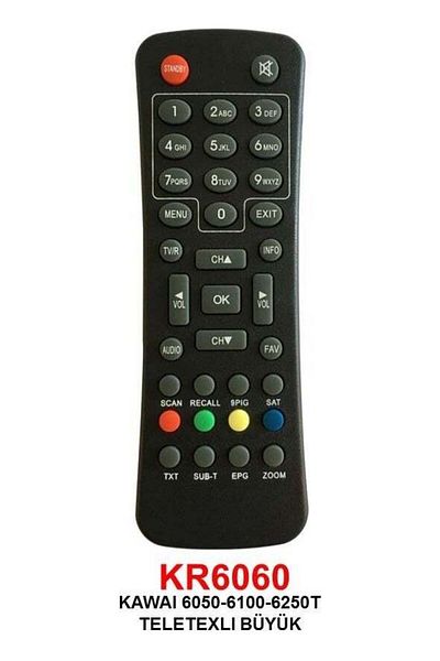 erorex Kawai Satellite Receiver Remote 2303-B1