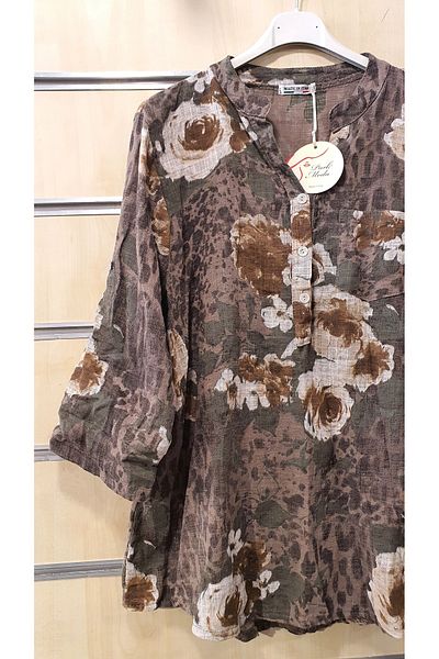 Park Moda Модел на италианска риза с божур