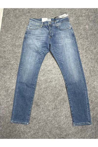 MODA Men's Ice Blue Skinny Skinny Leg Lycra Comfortable Jeans