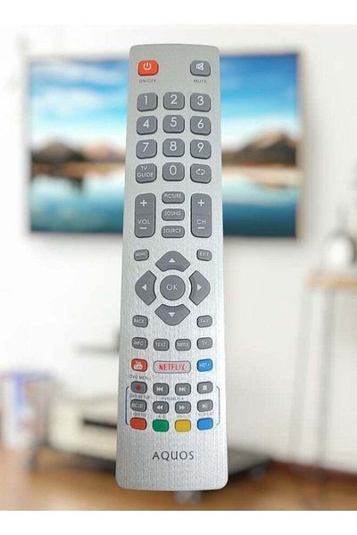 erorex TV Remote Control For Sharp Aquos Silver
