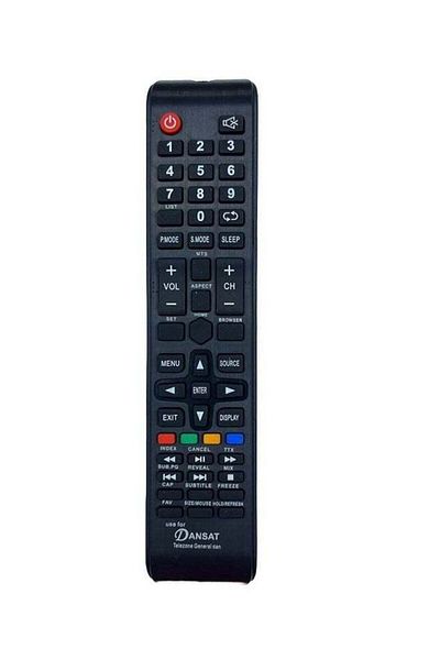 erorex Replacement Universal Remote Control For Dansat LED LCD Smart TV Black
