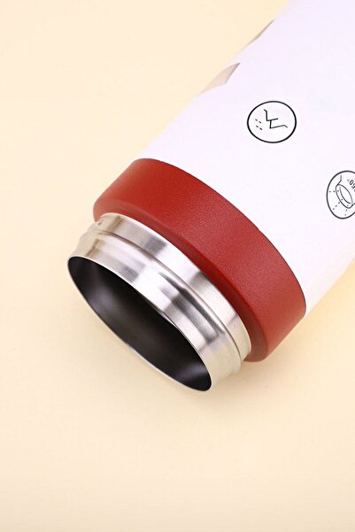 Weather Forecast 304 L Steel 500 ml Red Handled Hot Cold Vacuum Thermos Water Bottle Cin910Kr