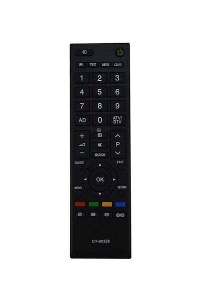 erorex Remote Control For Toshiba Smart Led Hd Tv Black