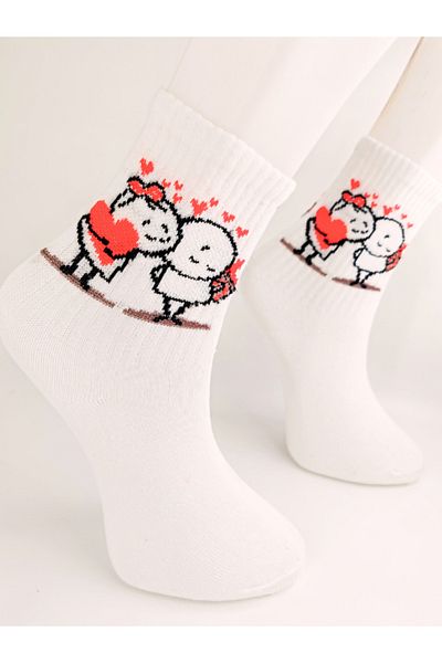 Shuttle Park Unisex Love Socks Κομψές κάλτσες με μοτίβο σε καθημερινό στυλ
