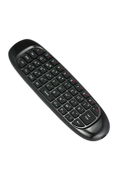 erorex Double Sided Wireless Keyboard Remote Control For Smart TV Black