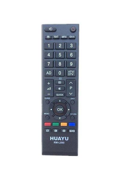 erorex Universal Remote Control For Toshiba LCD/LED TV Black