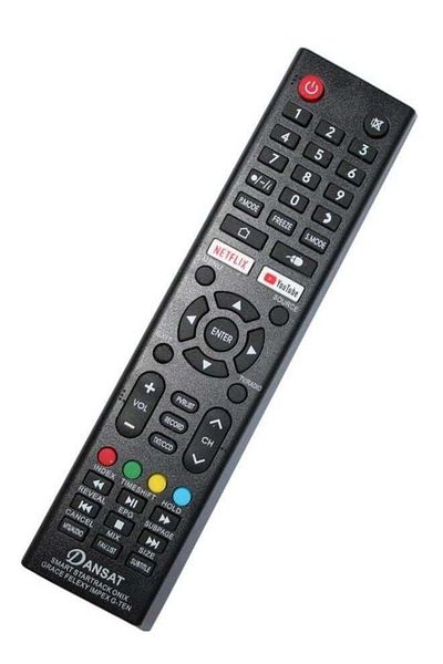 erorex جهاز تحكم عن بعد لتلفزيون LCD، يعمل مع تلفزيون DANSAT الذكي، أسود