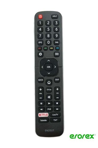 erorex Hisense Smart TV Remote Control Black