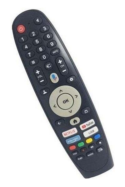 erorex Googlee TV Remote Control Compatible with Hyundai 75HYN3305 - Without Microphone
