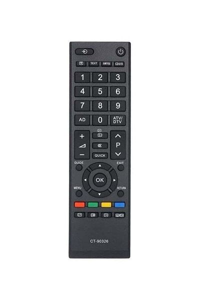 erorex Remote Control For Toshiba Ct-90326 Black