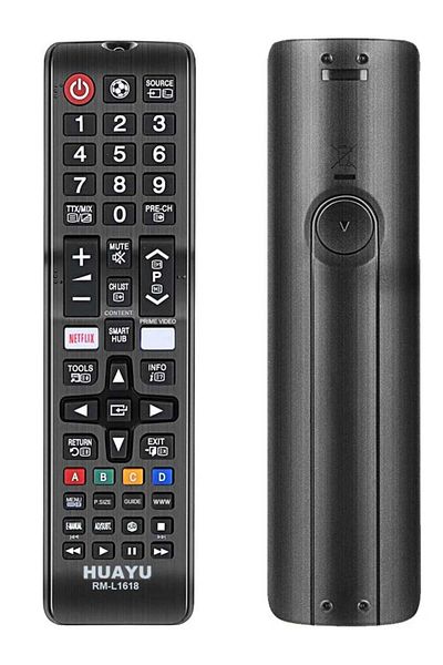 erorex جهاز تحكم عن بعد بالأشعة تحت الحمراء عالمي لجميع أجهزة التلفاز الذكية Samsung LCD LED وHD RM-L1618